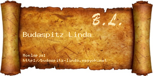 Budaspitz Linda névjegykártya